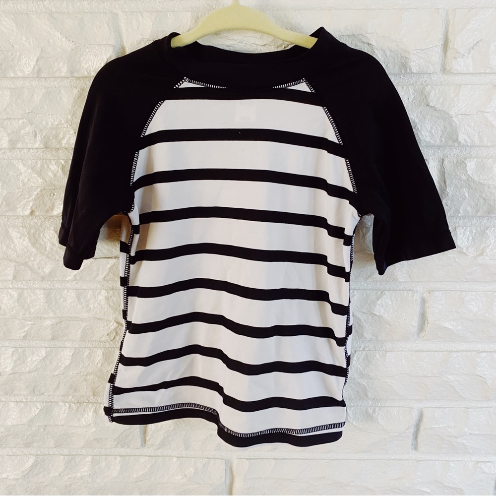 Old Navy Short Sleeve Striped Swim Top Size 4t